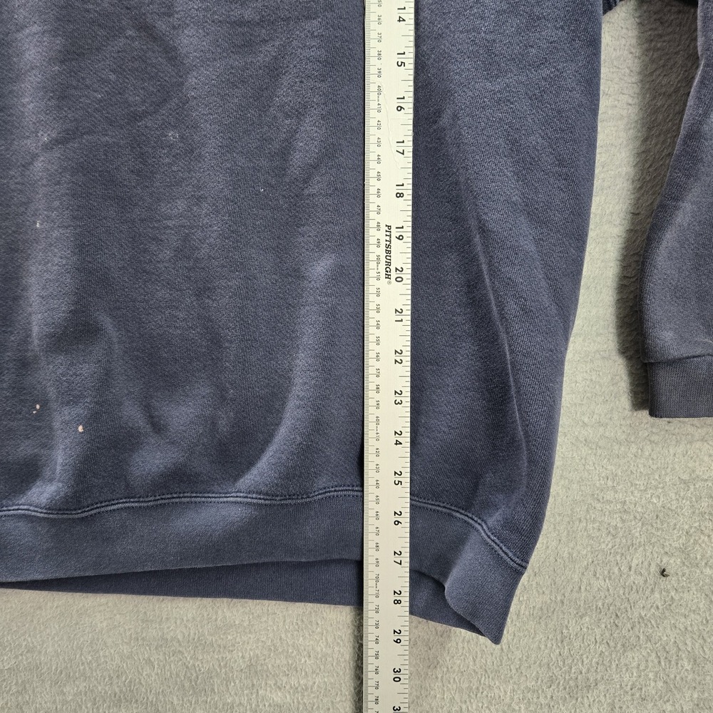 VINTAGE Fox Racing Men Sweatshirt XL Blue Embroidered Motocross Skater Y2K READ - Picture 7 of 9